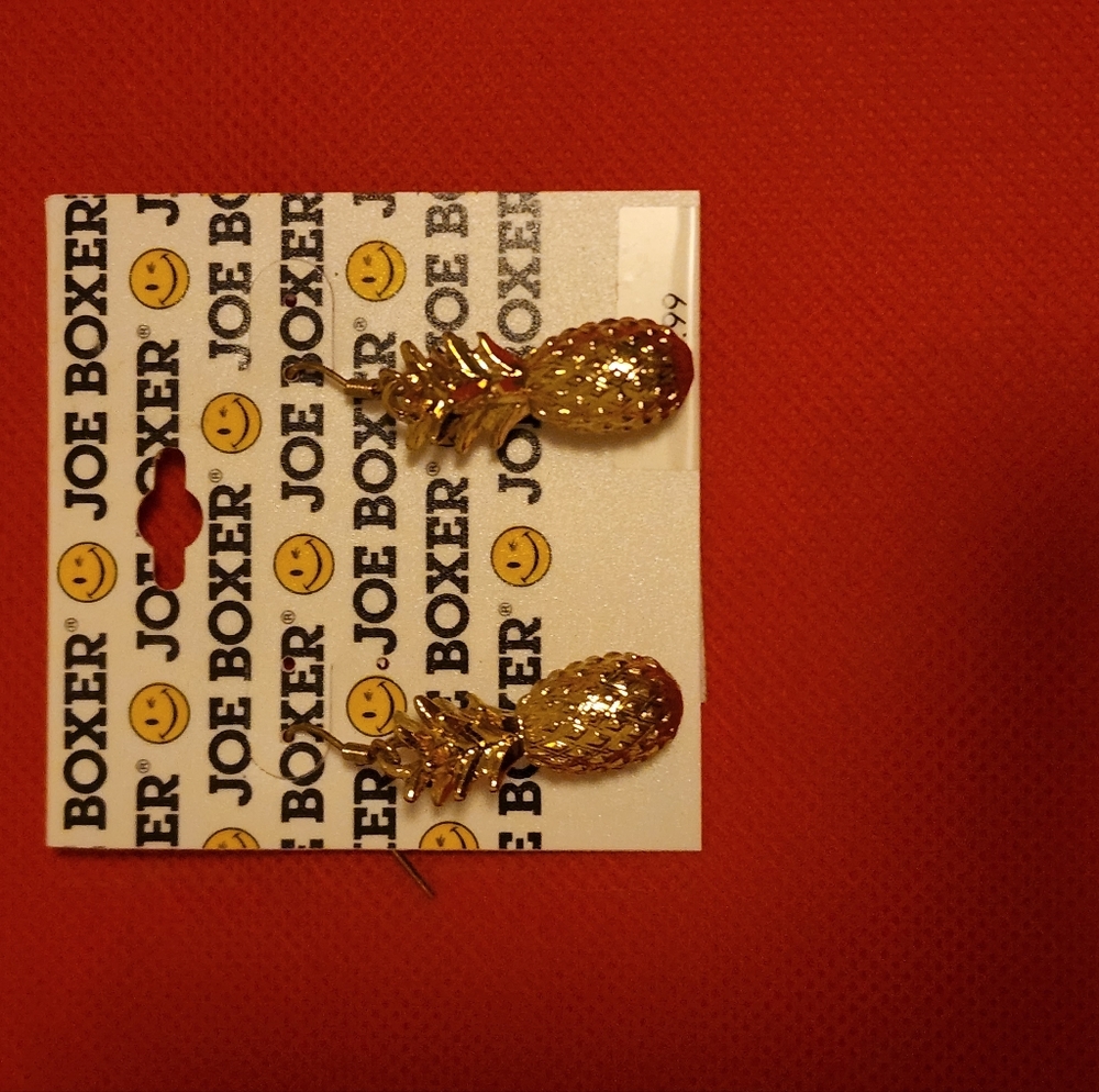Joe Boxer pineapple earrings